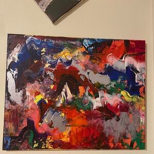 Abstract Multicolor Canvas Art